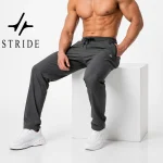 نمای کامل شلوار ورزشی مردانه راسته جریان مدل STRIDE