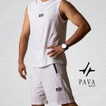 ست رکابی و شلوارک ورزشی مردانه جریان مدل PAVA