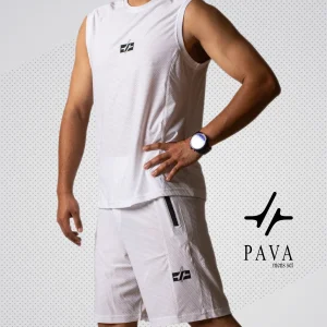ست رکابی و شلوارک ورزشی مردانه جریان مدل PAVA