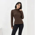 سویشرت زنانه CURVE FIT در رنگ قهوه‌ای سوخته اسپرسو